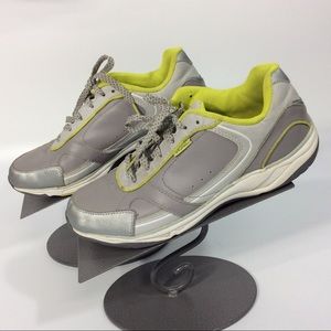 Vionic Zen Athletic Shoes 8/6/39 Gray Chartreuse 1st Ray Technology